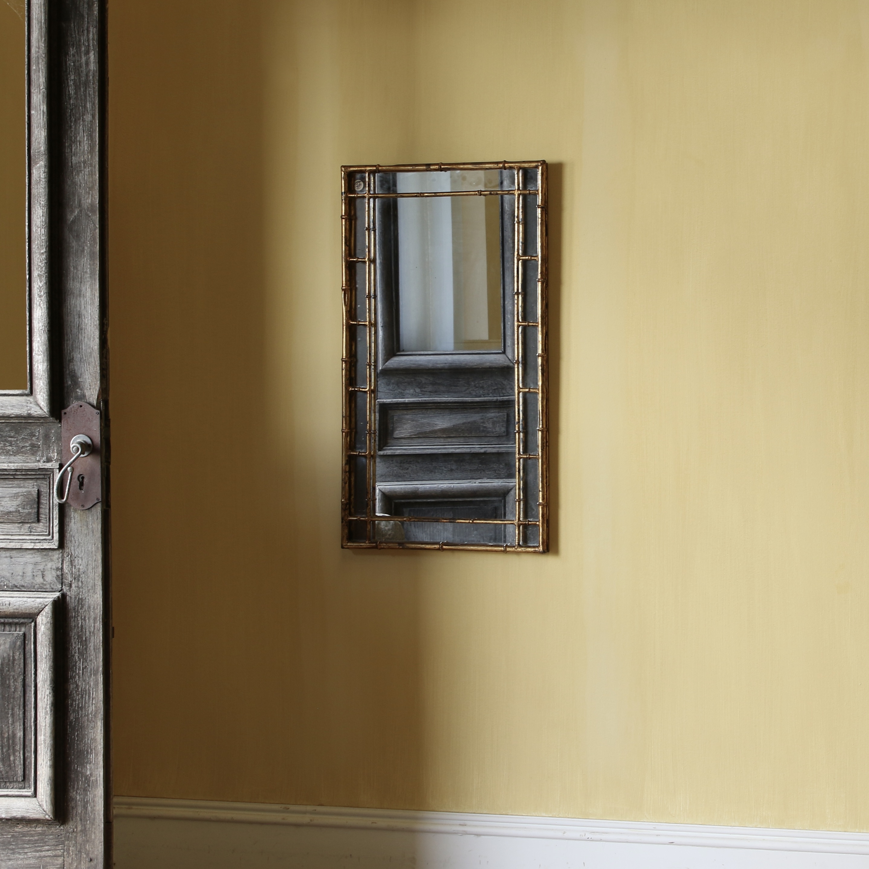 155-95 - Faux Bamboo Mirror